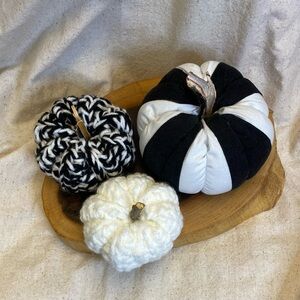 Curated Black and White Pumpkin Set